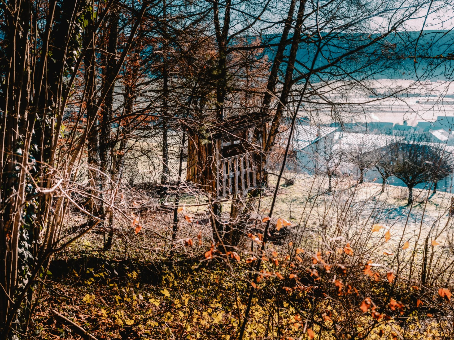 Refuge d'automne au bord du lac