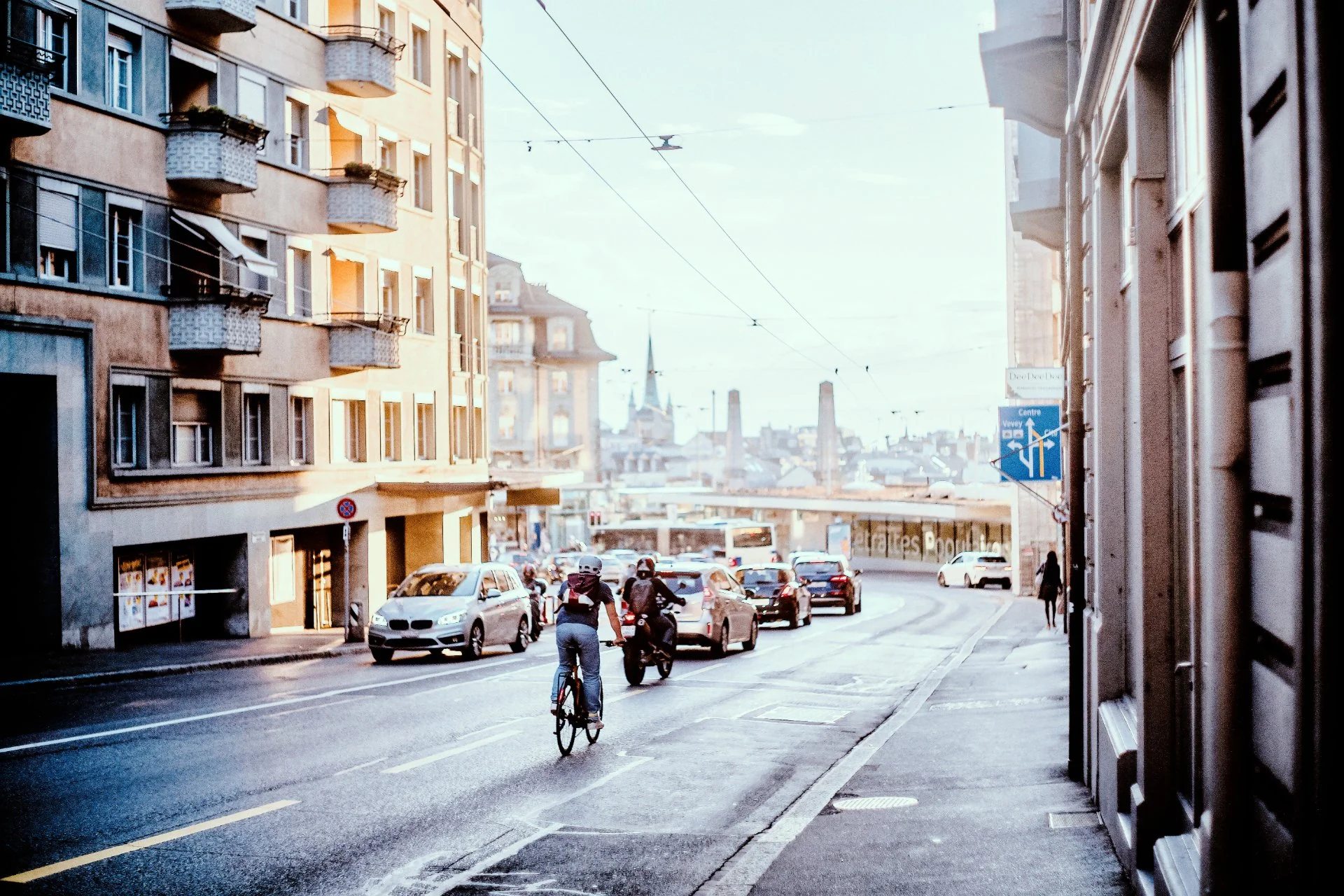 Lumière d'hiver sur Lausanne