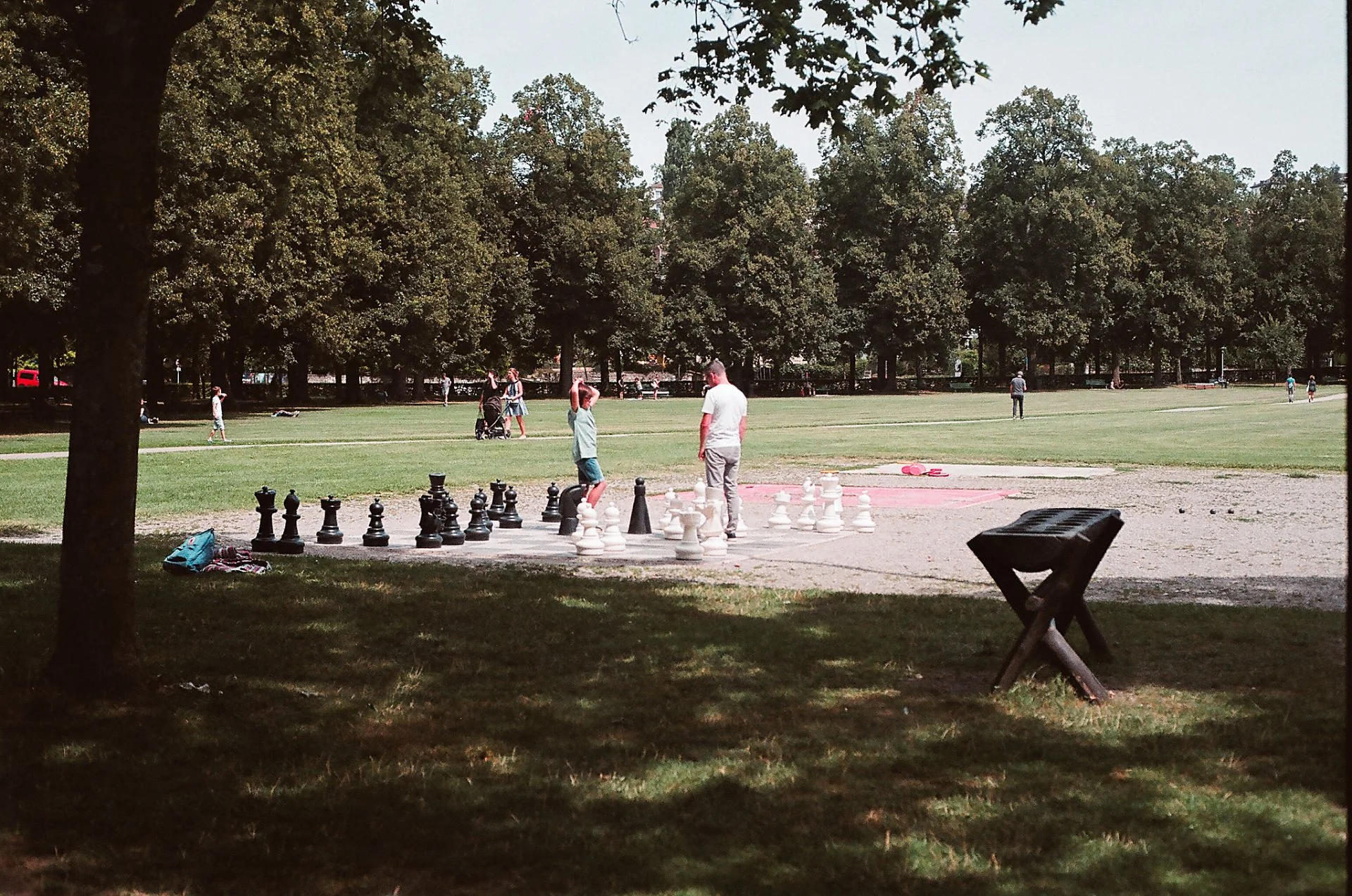 Échecs sous les platanes